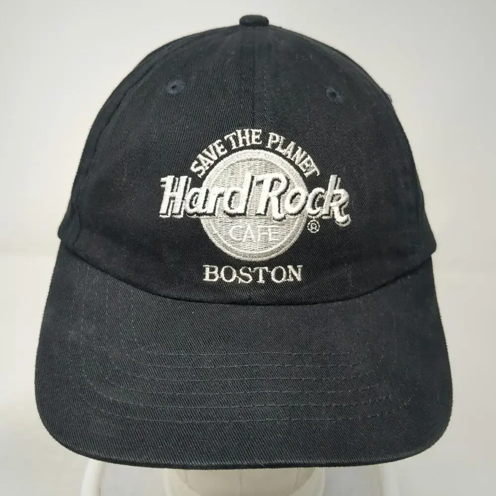 Hard Rock Cafe Snapback Black Hat One Size Boston Save the Planet Love All